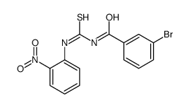 3-bromo-N-[(2-nitrophenyl)carbamothioyl]benzamide结构式