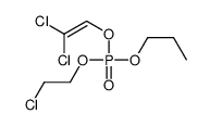 (2-Chloroethyl)(2,2-dichlorovinyl)propyl=phosphate Structure