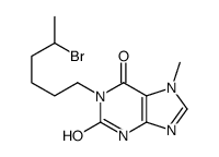 1-(5-bromohexyl)-7-methyl-3H-purine-2,6-dione结构式