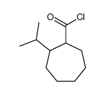 Cycloheptanecarbonyl chloride, 2-(1-methylethyl)- (9CI)结构式