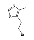 5-(2-溴乙基)-4-甲基噻唑结构式