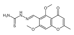 6-formyl-5,7-dimethoxy-2-methylchromone thiosemicarbazone Structure