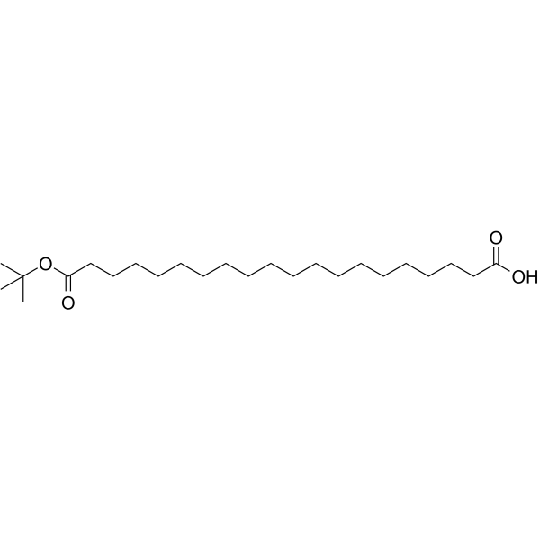 二十烷二酸单叔丁酯结构式