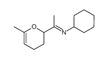 methyl-6 valeryl-2 dihydro-2,3 4H-pyranne Structure