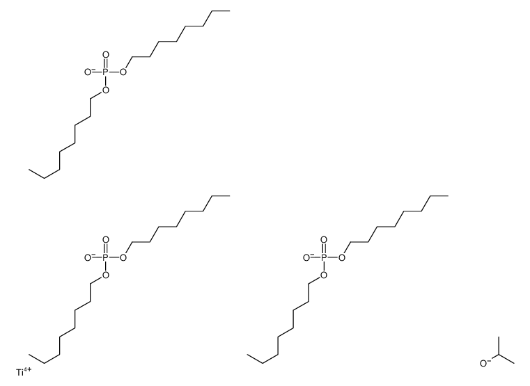 三(二辛基磷酸-O")异丙醇合钛结构式