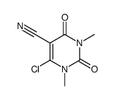 6-氯-1,3-二甲基-2,4-二氧代-1,2,3,4-四氢嘧啶-5-甲腈结构式