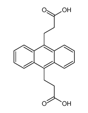 3,3'-(蒽-9,10-二基)二丙酸结构式