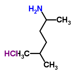 2-氨基-5-甲基己烷盐酸盐结构式