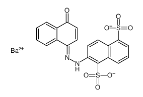 barium(2+),2-[(2E)-2-(4-oxonaphthalen-1-ylidene)hydrazinyl]naphthalene-1,5-disulfonate Structure
