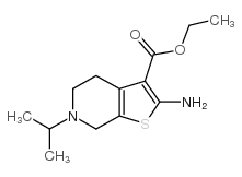 2-氨基-6-异丙基-4,5,6,7-四氢噻吩并-[2,3-c]吡啶-3-羧酸乙酯结构式