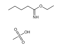 ethyl valerimidate METHANESULFONIC acid salt Structure