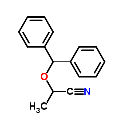 2-(Diphenylmethoxy)propanenitrile structure
