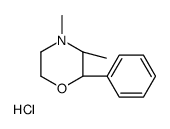 (2S,3S)-3,4-dimethyl-2-phenylmorpholine,hydrochloride Structure