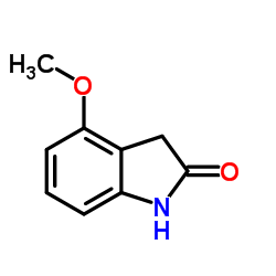 4-甲氧基-2-吲哚酮结构式
