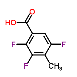 2,3,5-三氟-4-甲基苯甲酸结构式