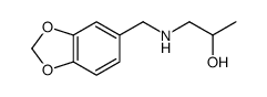 1-[(1,3-Benzodioxol-5-ylmethyl)amino]-2-propanol结构式