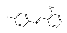 2-([(4-氯苯基)亚氨基]甲基)苯酚结构式
