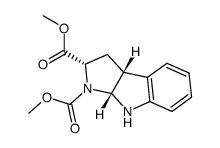 DIMETHYL L-(+)-TETRAHYDROPYRROLO(2,3-B)INDOLE-1,2-DICARBOXYLATE结构式