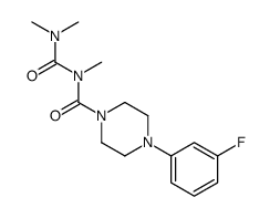 1-(3-Fluorophenyl)-4-(2,4,4-trimethylallophanoyl)piperazine Structure
