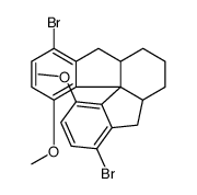 6,13-二溴-9,10-二甲氧基-1a,2,3,4,4a,5-六氢-1H-茚并[2,1-d]芴结构式
