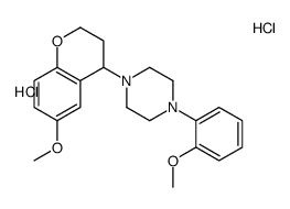 1-(6-methoxy-3,4-dihydro-2H-chromen-4-yl)-4-(2-methoxyphenyl)piperazine,dihydrochloride Structure