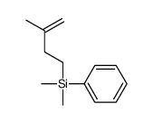 dimethyl-(3-methylbut-3-enyl)-phenylsilane结构式