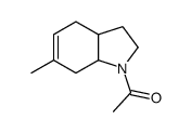 1-(6-methyl-2,3,3a,4,7,7a-hexahydroindol-1-yl)ethanone结构式