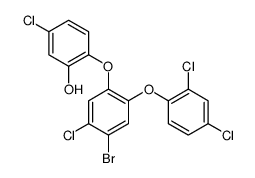 2-[4-bromo-5-chloro-2-(2,4-dichlorophenoxy)phenoxy]-5-chlorophenol Structure