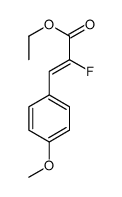 ethyl 2-fluoro-3-(4-methoxyphenyl)prop-2-enoate结构式
