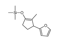 [3-(furan-2-yl)-2-methylcyclopenten-1-yl]oxy-trimethylsilane结构式
