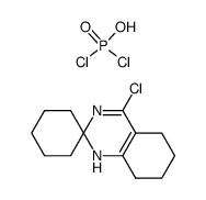 4'-chloro-1',2',5',6',7',8'-hexahydrospiro[cyclohexane-1,2'-quinazoline] dichlorophosphoryl salt Structure