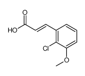 (2E)-3-(2-Chloro-3-methoxyphenyl)acrylic acid Structure