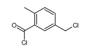 5-chloromethyl-2-methyl-benzoyl chloride Structure