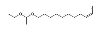(Z)-10-(1-ethoxyethoxy)-1-iododec-1-ene结构式