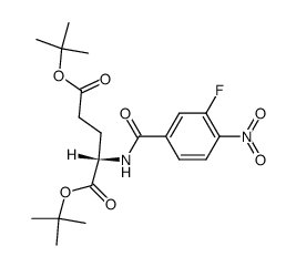 di-tert-butyl N-(3-fluoro-4-nitrobenzoyl)-l-glutamate Structure