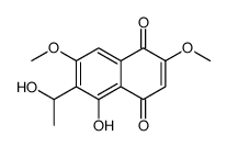 5-hydroxy-6-(1-hydroxyethyl)-2,7-dimethoxynaphthalene-1,4-dione Structure