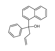1-[1]naphthyl-1-phenyl-but-3-en-1-ol结构式
