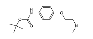 tert-butyl 4-(2-(dimethylamino)ethoxy)phenylcarbamate Structure