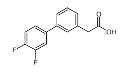 3-BIPHENYL-3',4'-DIFLUORO-ACETICACID Structure