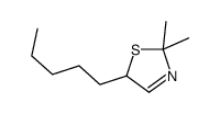 2,2-dimethyl-5-pentyl-5H-1,3-thiazole Structure