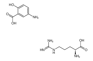 mesalamine L-arginine salt Structure