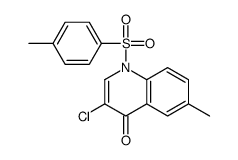 4(1)-Quinolone,3-chloro-6-methyl-1-p-tolylsulfonyl- (2CI)结构式