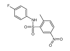 N-(4-fluorophenyl)-2-methyl-5-nitrobenzenesulfonamide Structure
