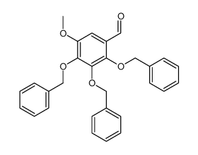 5-methoxy-2,3,4-tris(phenylmethoxy)benzaldehyde结构式