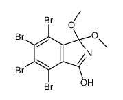 4,5,6,7-tetrabromo-3,3-dimethoxy-2H-isoindol-1-one结构式