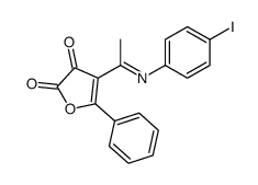 4-[N-(4-iodophenyl)-C-methylcarbonimidoyl]-5-phenylfuran-2,3-dione结构式