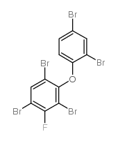 3-fluoro-2,2',4,4',6-pentabromodiphenyl ether结构式