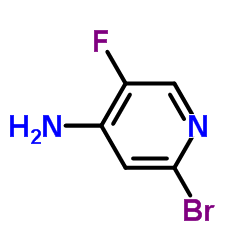 2-Bromo-5-fluoro-4-pyridinamine structure