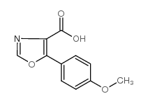 5-(4-甲氧基苯基)-1,3-恶唑-4-羧酸结构式