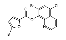 (7-bromo-5-chloroquinolin-8-yl) 5-bromofuran-2-carboxylate Structure